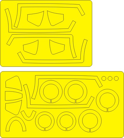 North American F86F-30 Sabre Airbrush Masks - ADVANCED - (Hasegawa) NWAM0261