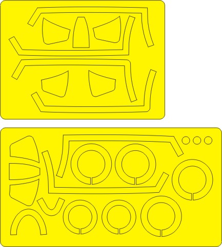 North American F86F-30 Sabre Airbrush Masks - EXPERT - (Hasegawa) NWAM0262
