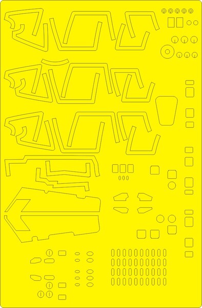 Sukhoi Su27 Flanker B painting Mask -EXPERT- (Hobbycraft) NWAM0281