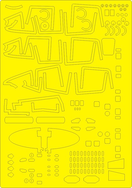 Sukhoi Su33MMK Flanker EXPERT painting Masks (Hobby Boss) NWAM0323