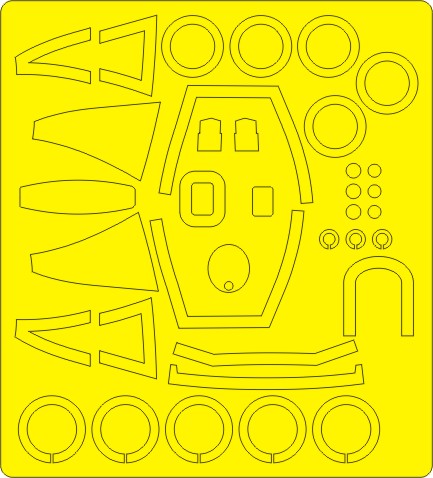 A7D/E Corsair BASIC painting Masks (Hasegawa) NWAM0334