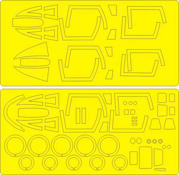 F4 and RF4 Phantom ADVANCED painting Masks (Hasegawa) NWAM0346