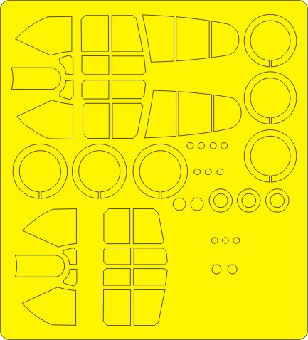 P40E/K Warhawk EXPERT painting Masks (Hasegawa) NWAM0380