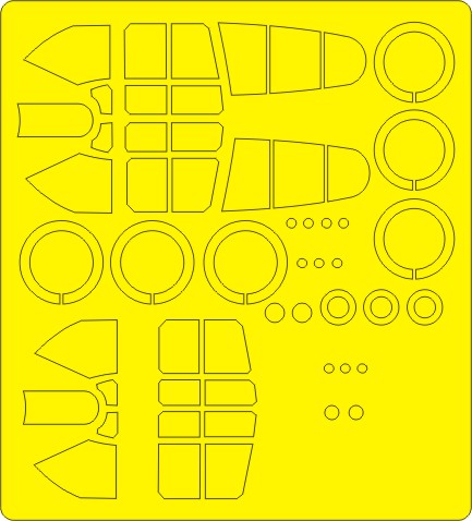 P40E/K Warhawk EXPERT painting Masks (Trumpeter)  NWAM0380