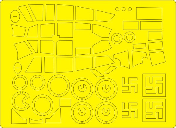 Dornier Do17Z-10 BASIC painting Masks (ICM)  NWAM0412