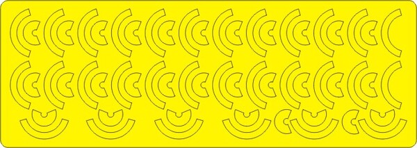 Boeing B52D Stratofortress Yellow bomb stripes painting Masks (Revell, Monogram) NWAM0469
