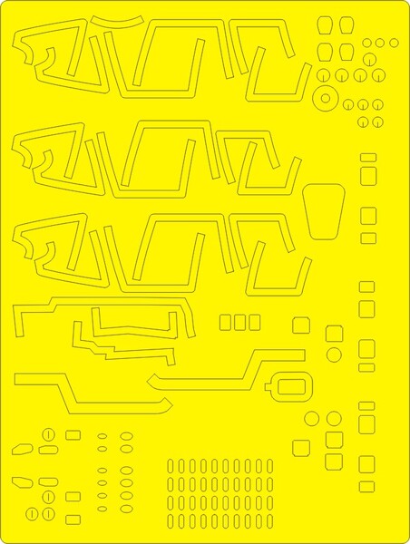 PLA J16 ADVANCED Painting Masks (Hobby Boss) NWAM0512