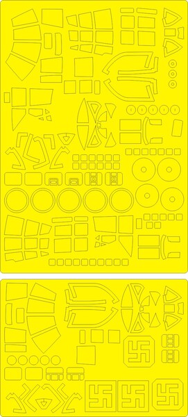 Heinkel He111H-16 EXPERT Painting Masks (ICM)  NWAM0571
