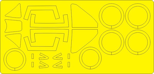 Messerschmitt Me262A1/A2 BASIC Painting Masks (Revell)  NWAM0645