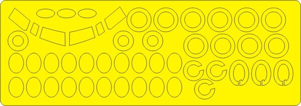 Fokker F27 Friendship BASIC Painting Masks (ESCI/Italeri) NWAM0690