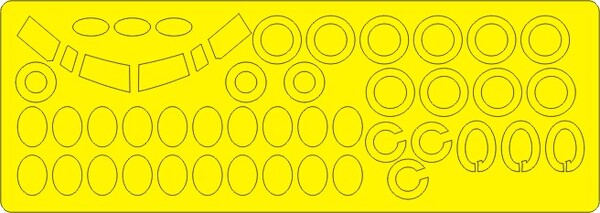 Fokker F27 Friendship BASIC Painting Masks (ESCI/Italeri)  NWAM0690