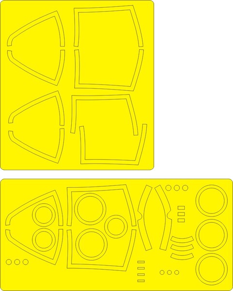 Northrop F5E ADVANCED Painting Masks (Kitty hawk) NWAM0693