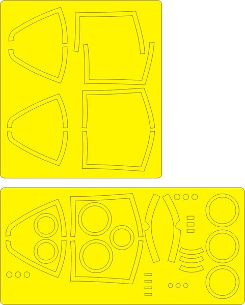 Northrop F5E EXPERT Painting Masks (Kitty hawk) NWAM0694