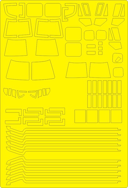 Westland Lynx AH7 EXPERT Painting Masks (Airfix)  NWAM0697