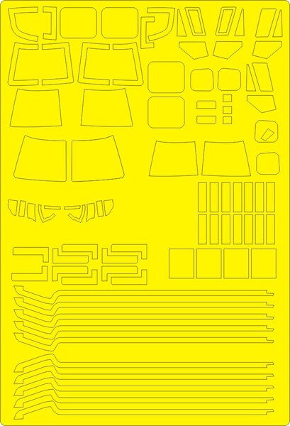 Westland Lynx AH7 EXPERT Painting Masks (Airfix)  NWAM0697