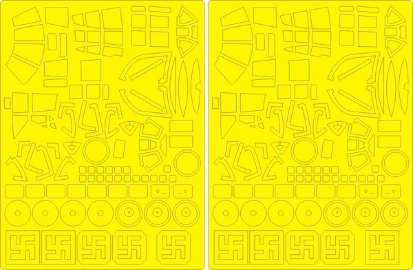 Heinkel He111Z-1 BASIC Painting Masks (ICM)  NWAM0704