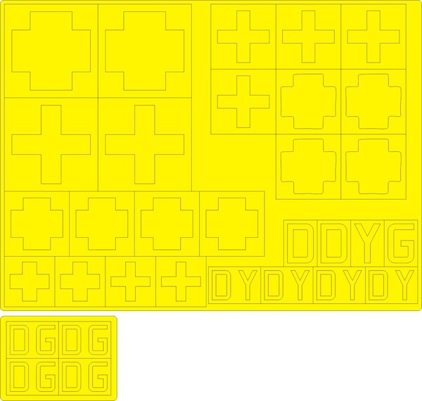 Heinkel He111Z-1 DG+DY National Insignia Painting Masks (ICM)  NWAM0707