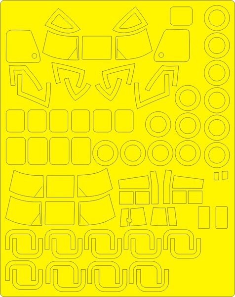 Sikorsky CH53 GS/G ADVANCED Painting Masks (Revell) NWAM0800
