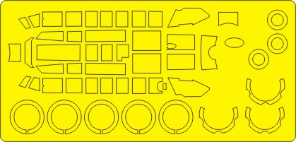 Messerschmitt BF110D/E BASIC kabuki Painting Masks (Cuber Hobby) NWAM0825