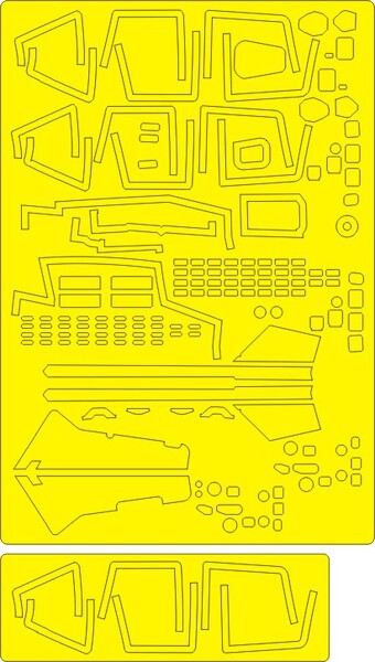 Sukhoi Su27UB Flanker B ADVANCED kabuki masks Painting Masks (Great Wall Hobby) NWAM0831