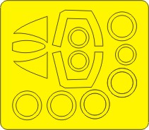 A4B/C/E/F Skyhawk BASIC Painting Masks (Fujimi / Hobby 2000) NWAM0893