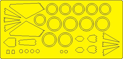 F117 BASIC Painting Masks (Academy) NWAM0996