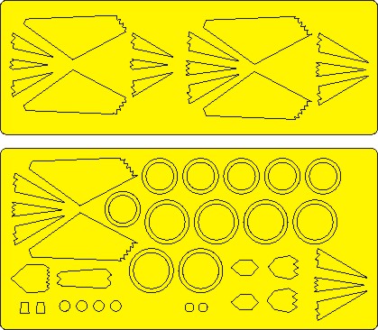 F117 ADVANCED Painting Masks (Academy) NWAM0997
