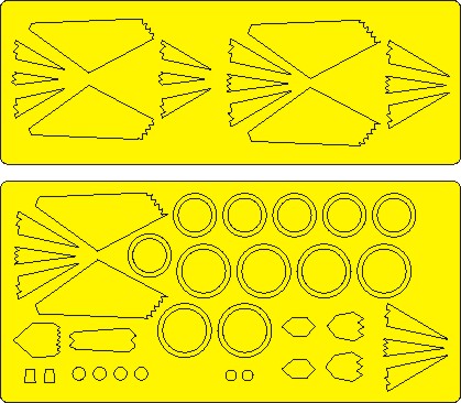 F117 ADVANCED Painting Masks (Academy)  NWAM0997