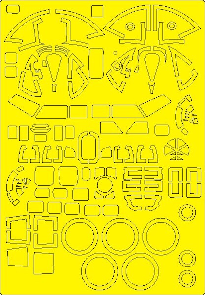 B17F Flying Fortress BASIC Painting Masks (Hong Kong Models) NWAM1049