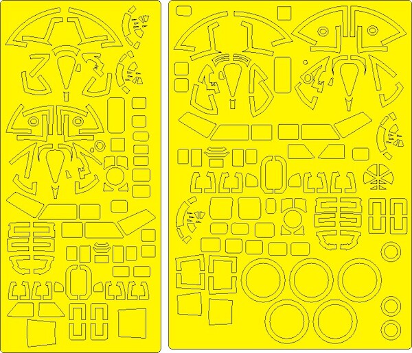 B17F Flying Fortress EXPERT Painting Masks (Hong Kong Models) NWAM1050