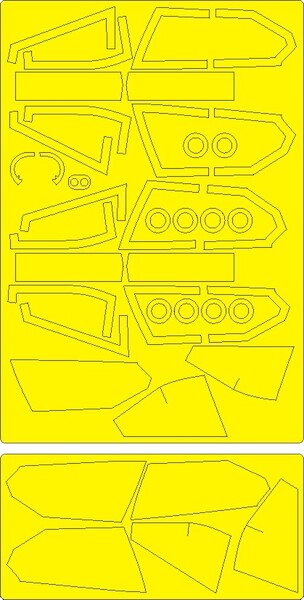 Bell AH1G Cobra EXPERT Painting Masks (Revell, Special Hobby) NWAM1056