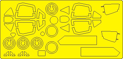 Mikoyan MiG15 EXPERT Painting Masks (Bronco, Hobby 2000) NWAM1058