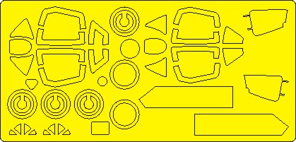 Mikoyan MiG15 EXPERT Painting Masks (Bronco, Hobby 2000)  NWAM1058