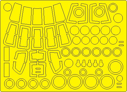 Mil Mi8MT Hip BASIC Painting Masks (Zvezda) NWAM1062