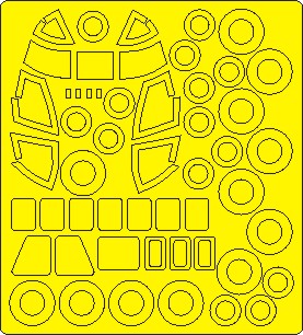 Sikorsky CH53D BASIC Painting Masks (Academy) NWAM1064