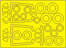 F86F Sabre ADVANCED Painting Masks (Fujimi) NWAM1067