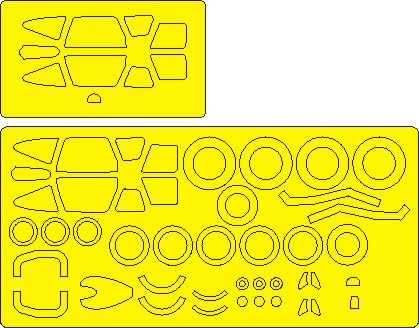 Sukhoi Su22UM3 EXPERT Painting Masks (Modelsvit) NWAM1072
