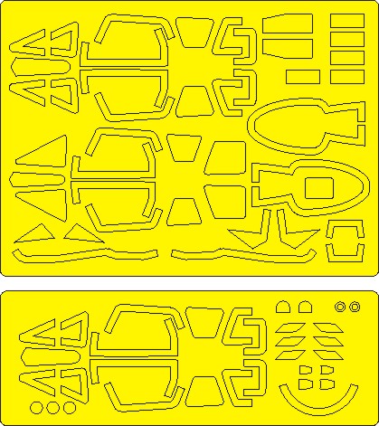 Sukhoi Su17UM3 Fitter G ADVANCED Painting Masks (Hobby Boss) NWAM1090
