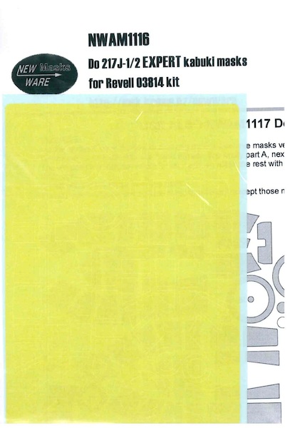 Dornier Do217J-1/2 EXPERT Painting Masks (Revell) NWAM1116