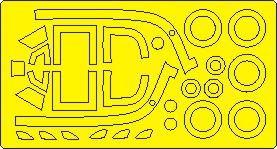 Yakovlev Yak9D BASIC Painting Masks (Zvezda)  NWAM1171