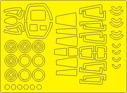 Yakovlev Yak28PP Brewer E BASIC Painting Masks (Hobby Boss) NWAM1195