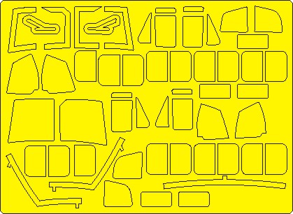 Bell AB212 / UH1N Huey EXPERT Painting Masks (Italeri, Heller) NWAM1213