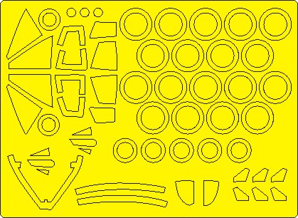 Mirage IVA BASIC Painting Masks (Heller) NWAM1231