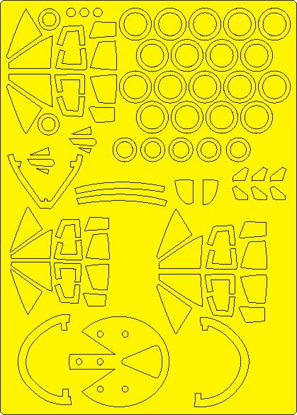 Mirage IVA ADVANCED Painting Masks (Heller) NWAM1232