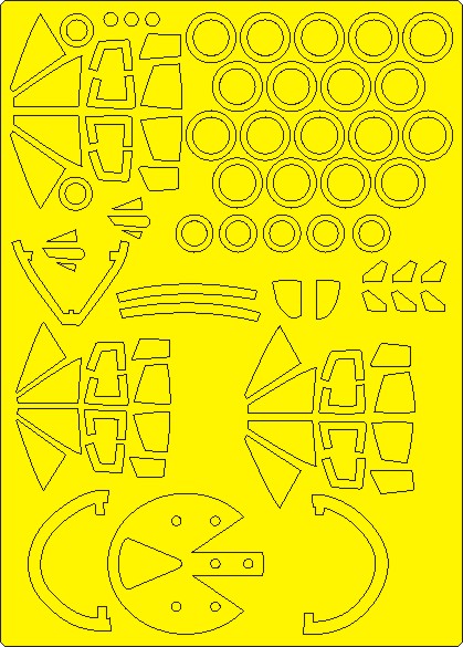 Mirage IVA EXPERT Painting Masks (Heller) NWAM1233