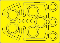 Northrop F5E Tiger BASIC Painting mask (AFV Club)  NWAM1323