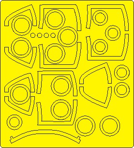 Northrop F5E Tiger ADVANCED Painting mask (AFV Club) NWAM1324