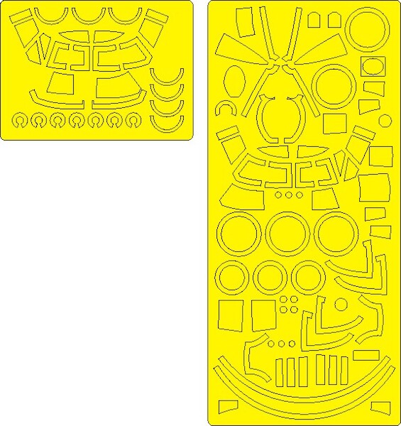 Martin B26F Marauder EXPERT Painting mask (ICM)  NWAM1327