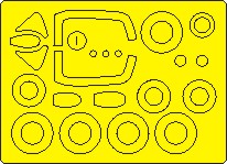 Mikoyan MiG19P/PM  BASIC Painting mask (Clear Prop)  NWAM1358