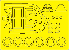 Yakovlev Yak7B BASIC Painting mask (Zvezda)  NWAM1363